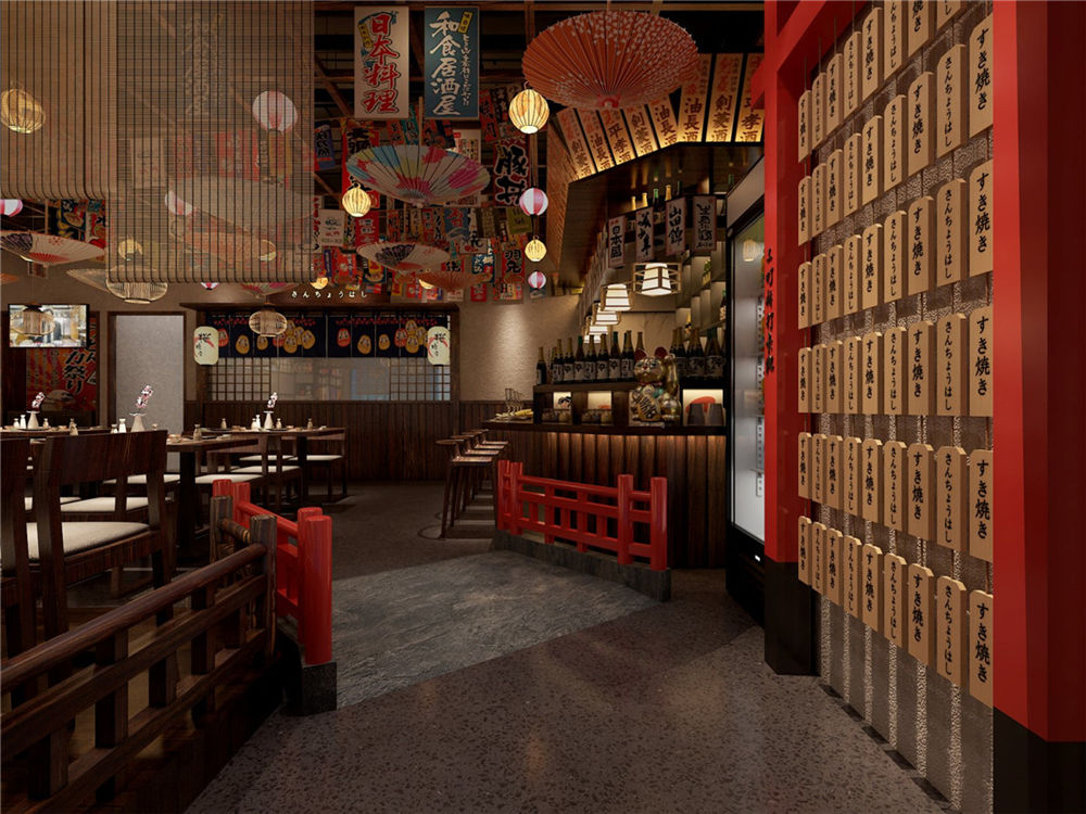 新鄉(xiāng)三町橋日料店裝修公司設計案例