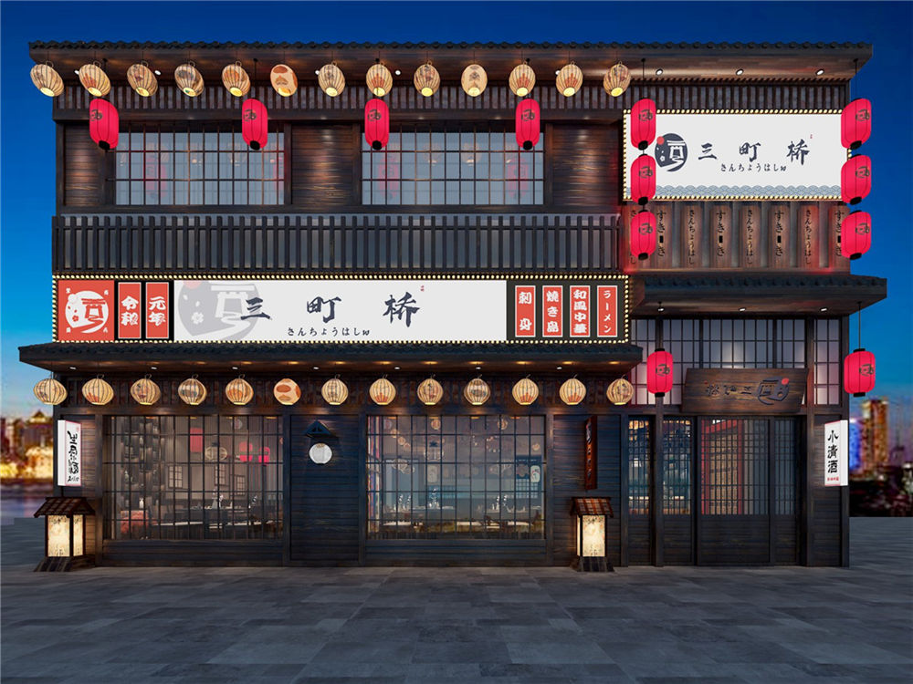 新鄉(xiāng)三町橋日料店裝修公司設計案例