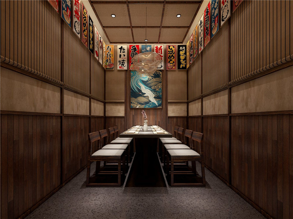 新鄉(xiāng)三町橋日料店裝修公司設計案例