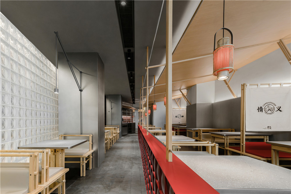 鄭州牛蛙火鍋店裝修公司設(shè)計案例