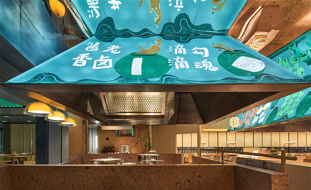 農(nóng)耕記土潮風特色湖南菜餐廳裝修設(shè)計方案(圖4)