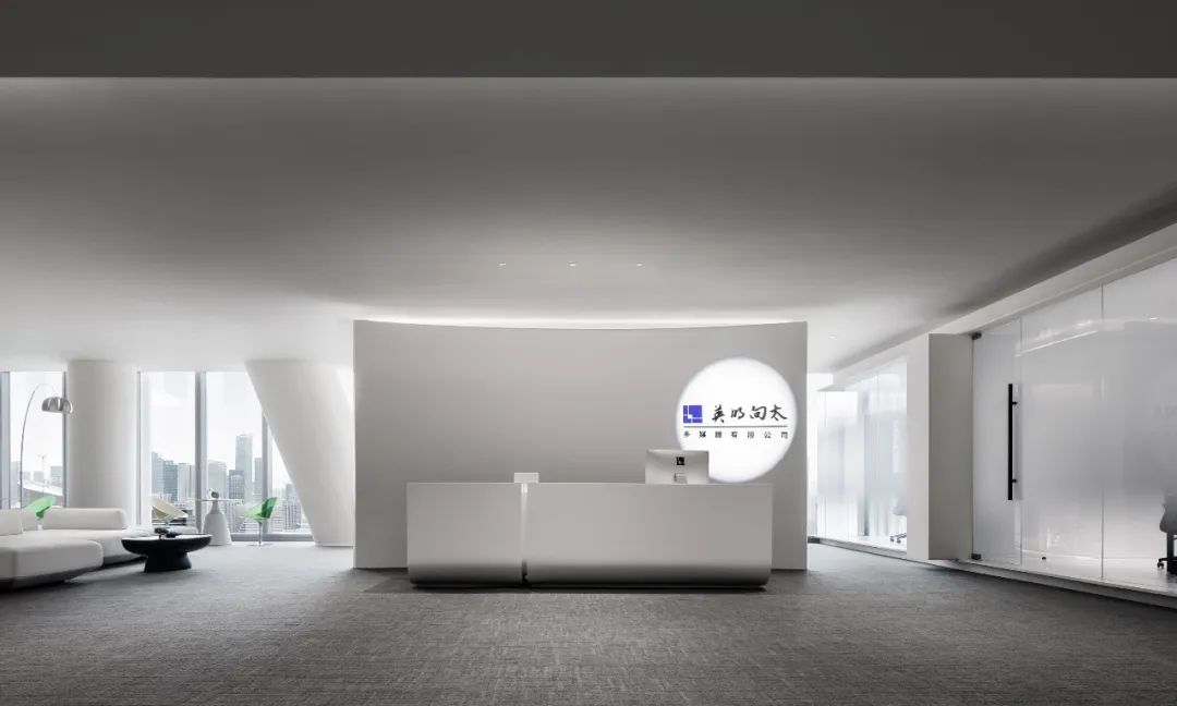 極簡藝術風直播公司多媒體辦公室裝修設計方案(圖2)
