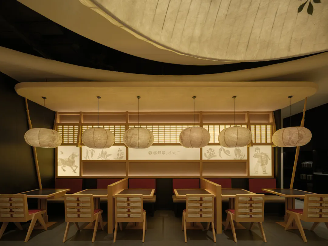 鄭州金博大推薦太二·酸菜魚(yú)5.0版餐飲門(mén)店裝修設(shè)計(jì)(圖9)